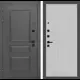Входная дверь Labirintdoors Орлеан П29 левый 205x96см цвет муар серый 7024 матовый/белый софт рельеф