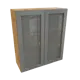Шкаф 601845546048 Сурская мебель 80x92x31.8 см МДФ цвет серый