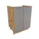 Шкаф 601845546069 Сурская мебель 80x81.6x31.8 см МДФ цвет серый