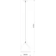 Светильник подвесной Arte Lamp Braccio Ar_a2055sp-1wh 1 лампа 2 м² цвет белый