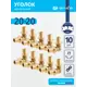 Угол 90° Ondo 20x20 мм латунь 10 шт OXL02020K10
