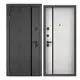 Входная дверь Buldoors 90 РP ФЛС-248 левый 205x96см цвет букле графит/белый матовый