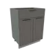 Шкаф 601845546440 Сурская мебель 60x81.6x47.8 см МДФ цвет темно-серый