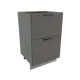 Шкаф 601845546443 Сурская мебель 50x81.6x47.8 см МДФ цвет темно-серый