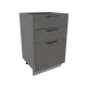 Шкаф 601845546446 Сурская мебель 50x81.6x47.8 см МДФ цвет темно-серый