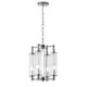 Люстра подвесная Crystal Lux Tomas sp4 chrome 4 лампы 9 м² цвет хром