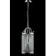 Светильник подвесной Crystal Lux Tadeo sp4 d200 chrome-transparente 4 лампы 6 м² цвет хром