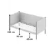 Кровать Solarius Тахта орто основание temser80-190olha-orto 90 x 101 x 200 см дерево цвет темно-серый, ольха