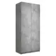 Шкаф распашной Мебельная компания е1 LCK_GR_M1_1000_DM 101x220x52.5 см ЛДСП цвет бетон