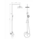 Душевой уголок Doccia com/DC0000064832/1207404 1/4 круга 100x100см белый профиль эффект стекла прозрачный