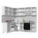 Кухонный гарнитур Kameol Горный ледник УТ000588546 240x217x180 см ЛДСП цвет белый, серый