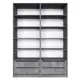 Шкаф распашной Мебельная компания е1 LCKS2_2SH_2M1_1600_BT 162x220x52.5 см бетон ЛДСП