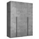 Шкаф распашной Мебельная компания е1 LCKS2_G_M1_SH_1600_BT 162x220x52.5 см бетон ЛДСП