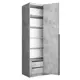 Шкаф распашной Мебельная компания е1 LCK_G_SH_M1_1000_BT 101x220x52.5 см бетон ЛДСП