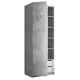 Шкаф распашной Мебельная компания е1 LCK_GL_SH_M1_800_BT 81x220x52.5 см бетон ЛДСП