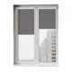 Рулонная штора блэкаут Унистайл RKRBLSER070155, 70x155 см, цвет серый