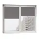 Рулонная штора блэкаут Унистайл RKRBLSER086140, 86x140 см, цвет серый