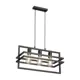 Светильник подвесной Vitaluce V2861-1_3s 3 лампы 6 м² цвет черный