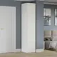 Шкаф распашной Трия Стелла 259315 45x225x53 см ЛДСП цвет белый холст/белый жемчуг