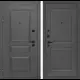 Входная дверь Labirintdoors Орлеан П11 левый 205x88см цвет муар серый 7024 матовый/графит софт