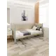 Кровать Solarius Тахта сплошное основание tahta-obiv-spin-beg80-190gol-full 90 x 101 x 200 см дерево цвет бежевый/голубой
