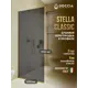 Душевая перегородка Doccia GLASS690/GRMT/3GOLD 69x195см золото профиль