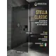 Душевая перегородка Doccia GLASS109/GR/4CHROMEGL 109x195см хромированный профиль