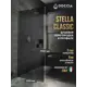 Душевая перегородка Doccia GLASS690/GRMT/4CHROMEGL 69x195см хромированный профиль