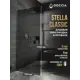 Душевая перегородка Doccia GLASS790/GR/4CHROMEGL 79x195см хромированный профиль