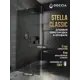 Душевая перегородка Doccia GLASS790/GR/5CHROMEMT 79x195см хромированный профиль