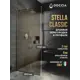 Душевая перегородка Doccia GLASS890/BRMT/5CHROMEMT 89x195см хромированный профиль