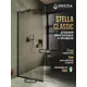 Душевая перегородка Doccia GLASS690/BR/6BLACK 69x195см черный профиль