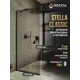 Душевая перегородка Doccia GLASS790/BR/6BLACK 79x195см черный профиль