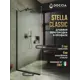 Душевая перегородка Doccia GLASS790/SA/6BLACK 79x195см черный профиль