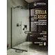 Душевая перегородка Doccia GLASS890/GL/6BLACK 89x195см черный профиль