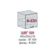Навесной шкаф Чехия Kameol 50x46x31.8 см МДФ цвет венге