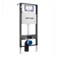 Комплект 3 в 1 инсталляция Lorne Profi LN7002500 630146 с унитазом подвесным Enio Unico BL EN4105055, кнопка черная матовая Rectangle