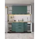 Кухонный гарнитур Дсв мебель 30000000572 180x153.2x47.8 см ЛДСП цвет изумрудный