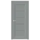 Комплект межкомнатной двери Velldoris Style 1 остеклённая 200x80см ПВХ цвет серый агат с коробом и наличниками