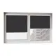 Рулонная штора блэкаут Унистайл RKRBLCHE098120, 98x120 см, цвет черный