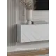 Тумба под телевизор Puzzlemebel Алессио 150x30x27 см ЛДСП цвет белый