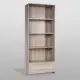 Стеллаж книжный Шведский стандарт Сириус 78.2x190x34.8 см 1 ящик ЛДСП цвет дуб сонома