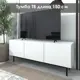 Тумба под ТВ Распил37 Лофт ТГ-05 белый/белый 150х42х57