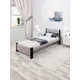 Кровать Solarius Мишка орто основание 90 x 80 x 200 см дерево цвет мокко мусс;антрацит