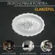 Декоративная потолочная розетка пенополистирол белая Glanzepol R4, 438 см