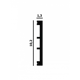 Плинтус напольный Perfect Plus P75 ударопрочный белый 102x13x10000 мм 5 шт