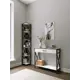 Консоль Make mebel 9005 муар 90x77x30 см ЛДСП цвет белый, черный