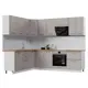 Кухонный гарнитур Стендмебель Индира УТ000588016 240x217x200 см ЛДСП цвет белый, дюна