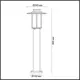Фонарный столб уличный Odeon Light Nature Od_4047_1f 18 Вт 80 см IP44 цвет коричневый