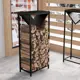 Дровница Make Mebel с полкой 50x110 см черный